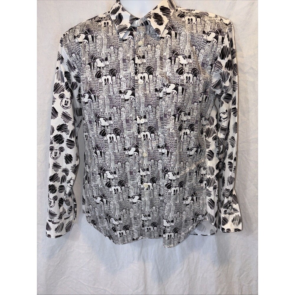 Comme Des Garçons Homme Deux Disney Mickey Dress Shirt Men’s Sz M New With Tags
